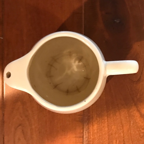 VINTAGE 1979 MCCOY7020 STONECRAFT CHOCOLATE & ALMOND CREAMER MUG - Picture 3 of 4